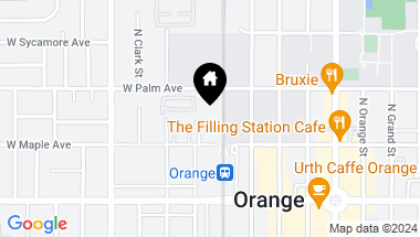 Map of 551 W Maple Avenue, Orange CA, 92868