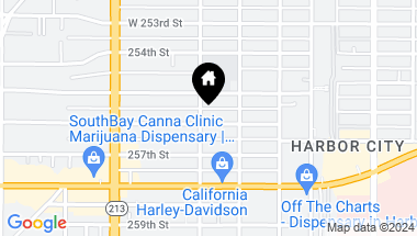 Map of 1533 256th Street, Harbor City CA, 90710