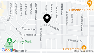 Map of 6000 E Fairbrook Street, Long Beach CA, 90815