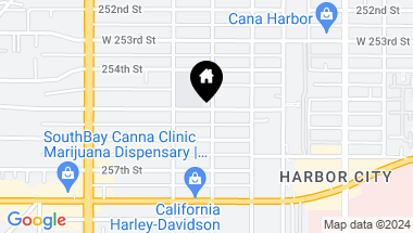 Map of 1506 255th Street, Harbor City CA, 90710