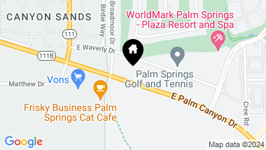Map of 5125 E Waverly Drive B20, Palm Springs CA, 92264