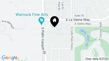 Map of 261 E LA VERNE Way S, Palm Springs CA, 92264