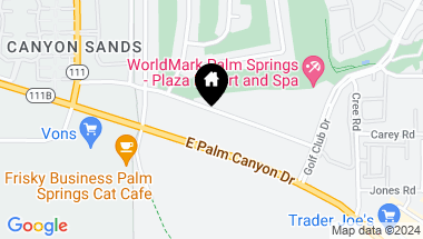 Map of 5245 E Waverly Drive 95, Palm Springs CA, 92264