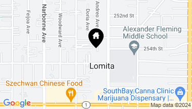 Map of 25367 Andreo Avenue, Lomita CA, 90717