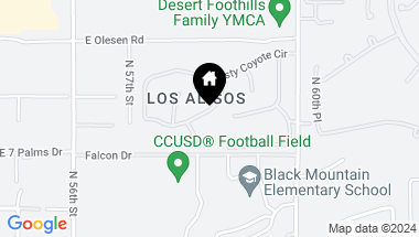 Map of 5825 E NIGHT GLOW Circle, Scottsdale AZ, 85266