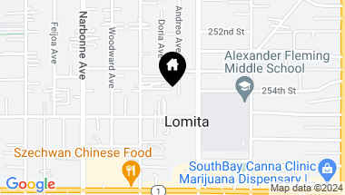 Map of 25361 Andreo Avenue, Lomita CA, 90717