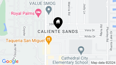 Map of 77 Dunes Circle, Cathedral City CA, 92234
