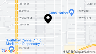Map of 1426 254th Street, Harbor City CA, 90710