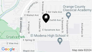 Map of 411 N James Street, Orange CA, 92869