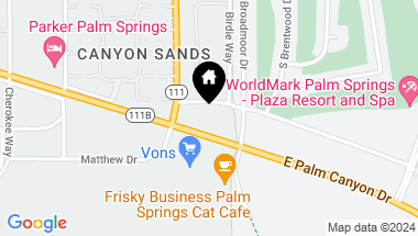 Map of 2601 S Broadmoor Drive 17, Palm Springs CA, 92264