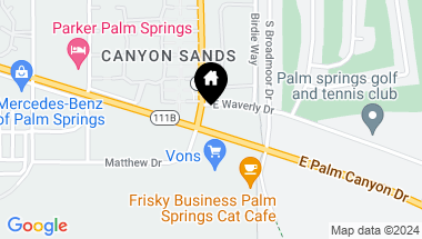 Map of 2601 S BROADMOOR Drive 7, Palm Springs CA, 92264