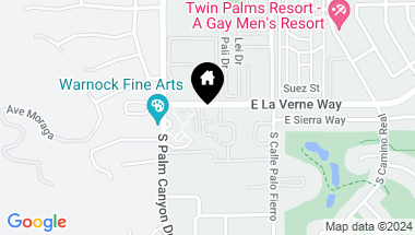 Map of 221 E La Verne Way C, Palm Springs CA, 92264