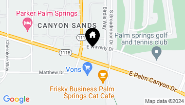Map of 2601 S Broadmoor Drive 15, Palm Springs CA, 92264