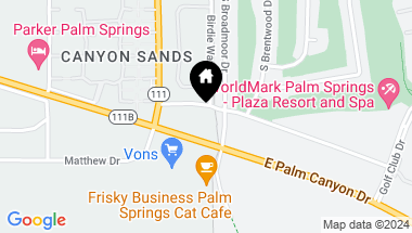 Map of 2601 S Broadmoor Drive 47, Palm Springs CA, 92264