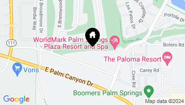 Map of 5300 E Waverly Drive F5, Palm Springs CA, 92264