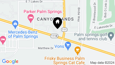 Map of 2566 E Miramonte Circle E, Palm Springs CA, 92264