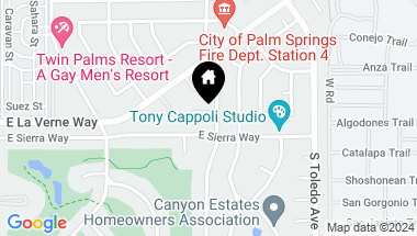 Map of 2097 S Caliente Drive, Palm Springs CA, 92264