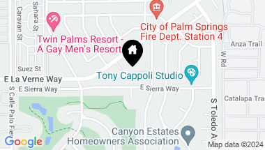 Map of 2085 S Caliente Drive, Palm Springs CA, 92264