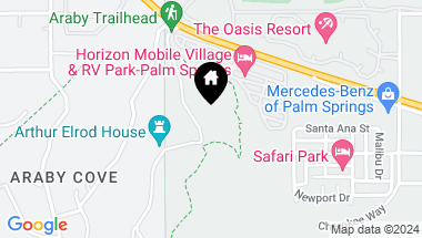 Map of 2126 Southridge Drive, Palm Springs CA, 92264
