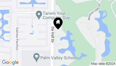 Map of 544 Desert West DR, Rancho Mirage CA, 92270