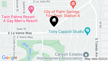 Map of 1041 S La Verne Way, Palm Springs CA, 92264