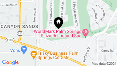 Map of 5191 E Lakeside Drive, Palm Springs CA, 92264