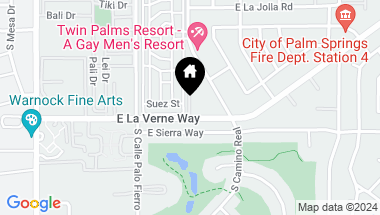 Map of 780 E La Verne Way, Palm Springs CA, 92264