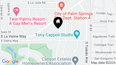 Map of 2069 S Caliente Drive, Palm Springs CA, 92264