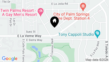 Map of 909 E Anza DR, Palm Springs CA, 92264