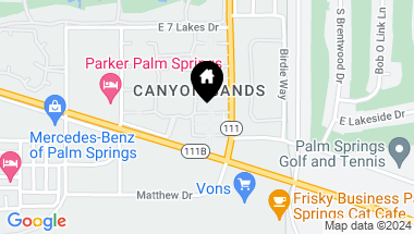 Map of 2468 E Miramonte Circle C, Palm Springs CA, 92264