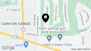 Map of 2405 S BRENTWOOD Drive, Palm Springs CA, 92264