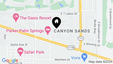 Map of 2480 S Linden Way F, Palm Springs CA, 92264