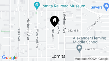 Map of 25134 DORIA Avenue, Lomita CA, 90717