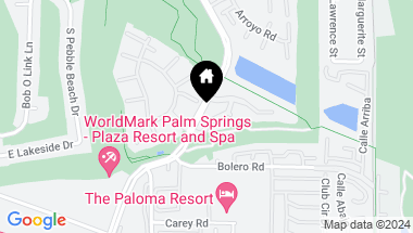 Map of 14 Pueblo Vista Drive, Palm Springs CA, 92264