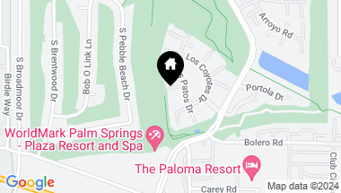 Map of 2425 Los Patos Drive, Palm Springs CA, 92264