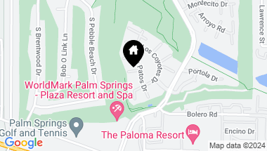 Map of 2415 LOS PATOS Drive, Palm Springs CA, 92264