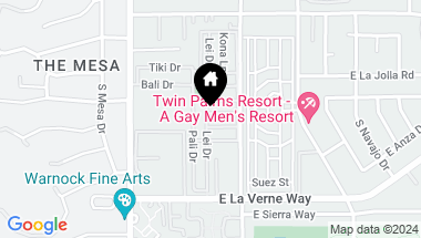 Map of 804 Hila Lane 00, Palm Springs CA, 92264