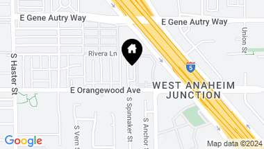Map of 2066 S Spinnaker Street, Anaheim CA, 92802