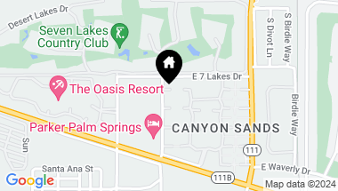 Map of 2262 S Linden Way D, Palm Springs CA, 92264