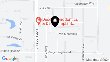 Map of 5 Via Merenda, Rancho Mirage CA, 92270