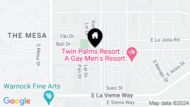 Map of 706 Maui Drive, Palm Springs CA, 92264