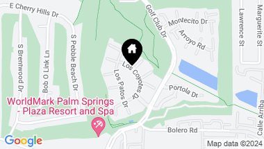 Map of 5805 Los Coyotes Drive, Palm Springs CA, 92264
