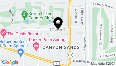 Map of 4545 E Seven Lakes Drive B, Palm Springs CA, 92264