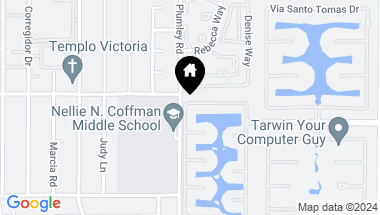 Map of 105 Shoreline Drive, Rancho Mirage CA, 92270