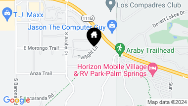 Map of 3021 Twilight Lane, Palm Springs CA, 92264