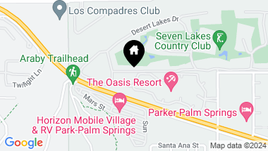 Map of 2345 S CHEROKEE Way 109, Palm Springs CA, 92264