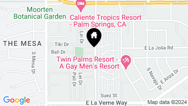 Map of 605 Bali Drive, Palm Springs CA, 92264