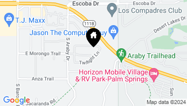 Map of 3002 SEARCHLIGHT Lane, Palm Springs CA, 92264