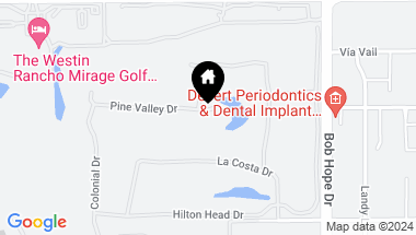 Map of 11 Pine Valley Drive, Rancho Mirage CA, 92270