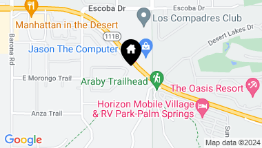 Map of 3061 Twilight Lane, Palm Springs CA, 92264
